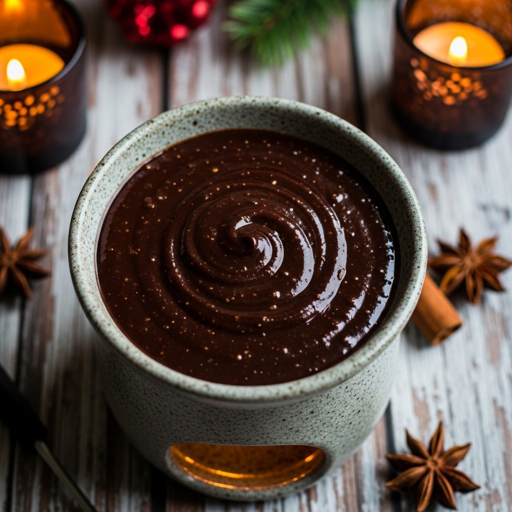 Keto Moroccan Spiced Chocolate Fondue