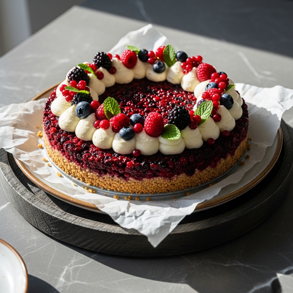Keto Nordic Forest Berry Torte