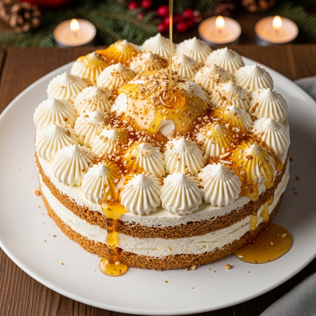 Keto Russian Dessert: Lavish Low-Carb Honey-Almond Tortes with Mascarpone Cream