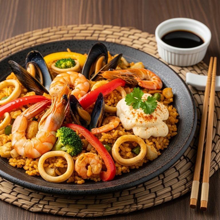 Sensational Spanish Vegetarian Paella with Roasted Bell Peppers and Aromatic Saffron