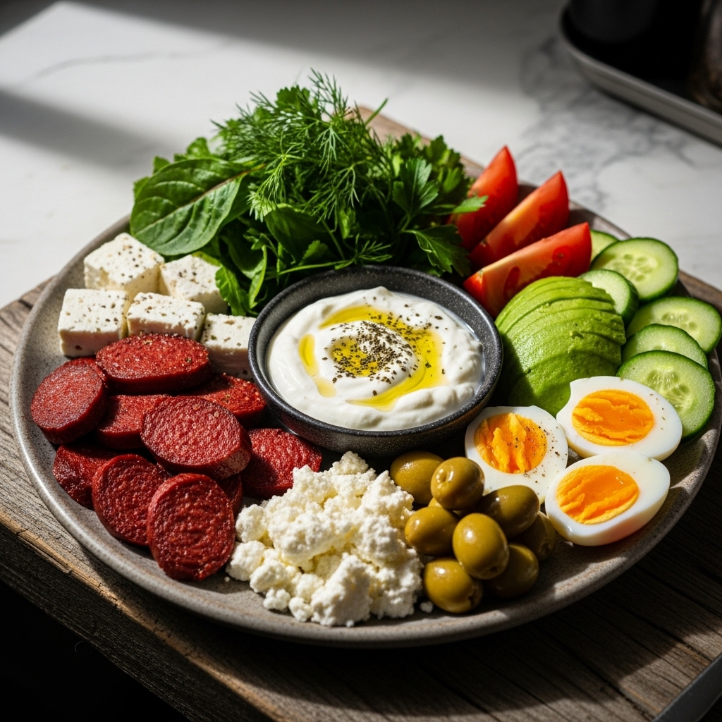 Keto Turkish Breakfast Platter – A Flavorful and Nutritious Start to Your Day!