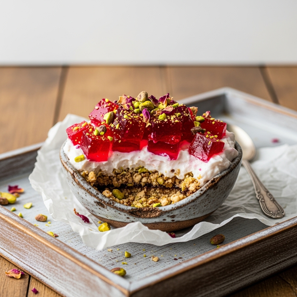 Keto Turkish Delight Parfait