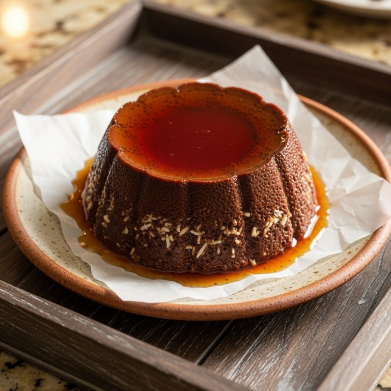 Keto Venezuelan Chocolate Coconut Pudding (Flan de Chocolate Con Coco)
