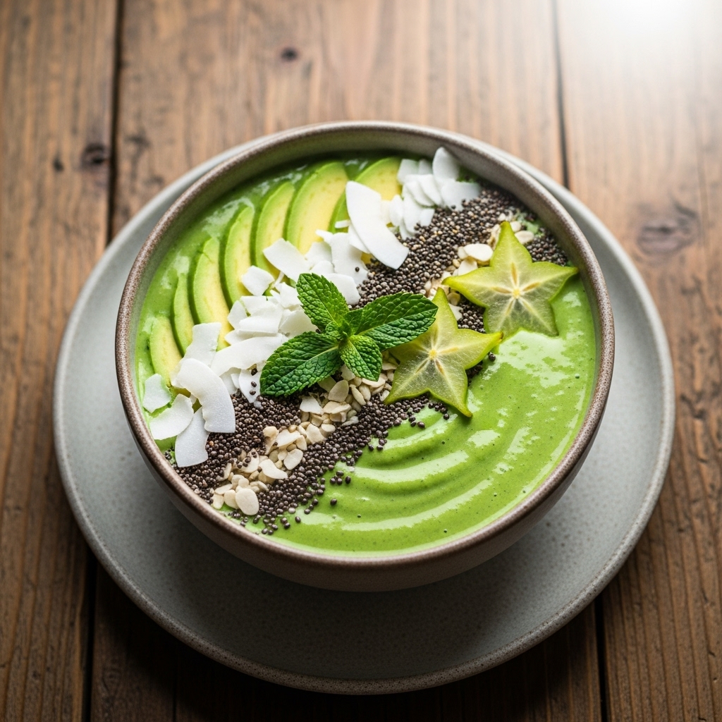 Keto Vietnamese Green Smoothie Bowl