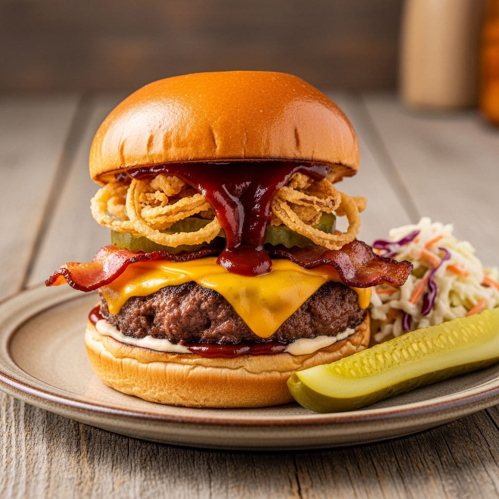 Kickin’ Carolina BBQ Smokehouse Burger