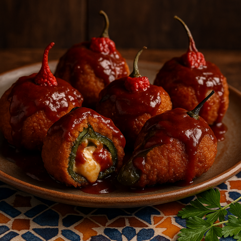 Kickin’ Carolina Reaper BBQ Poppers