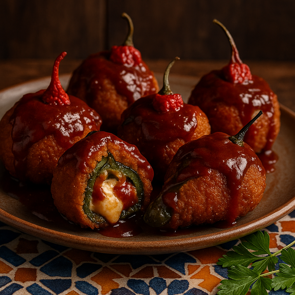 Kickin’ Carolina Reaper BBQ Poppers