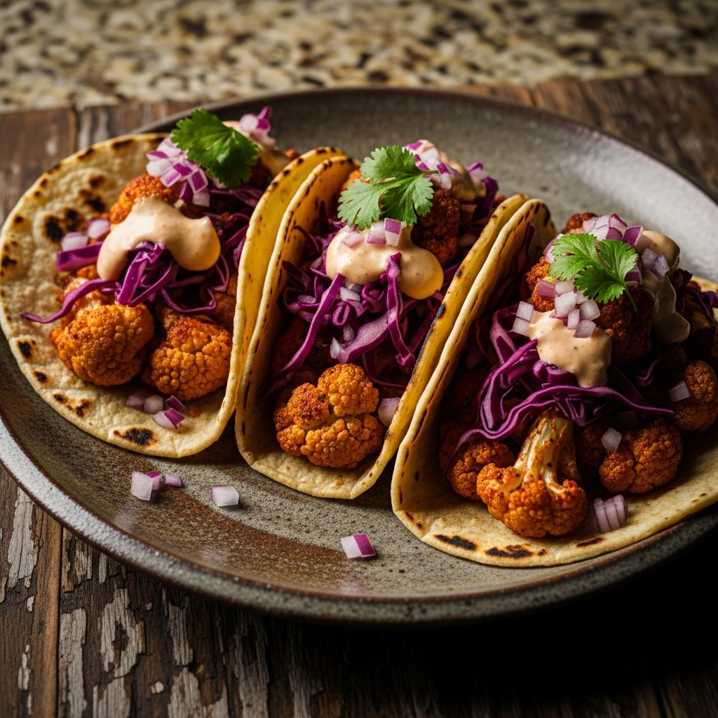 Kickin’ Cauliflower Tacos