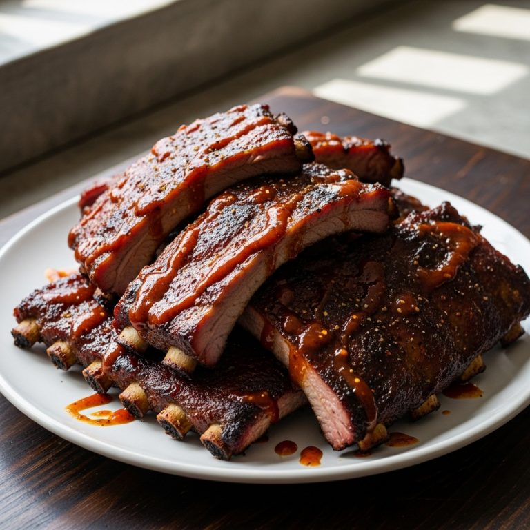 Killer Hickory Smoked Ribs with Spicy BBQ Sauce