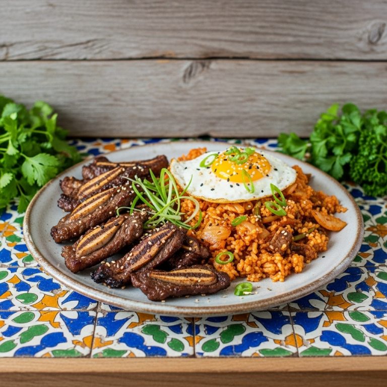 Korean Brunch Galbi and Kimchi Fried Rice (Paleo-Friendly)