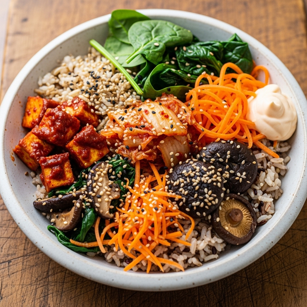 Korean-Inspired Vegan Breakfast Bowl: A Fusion of Energy and Flavor
