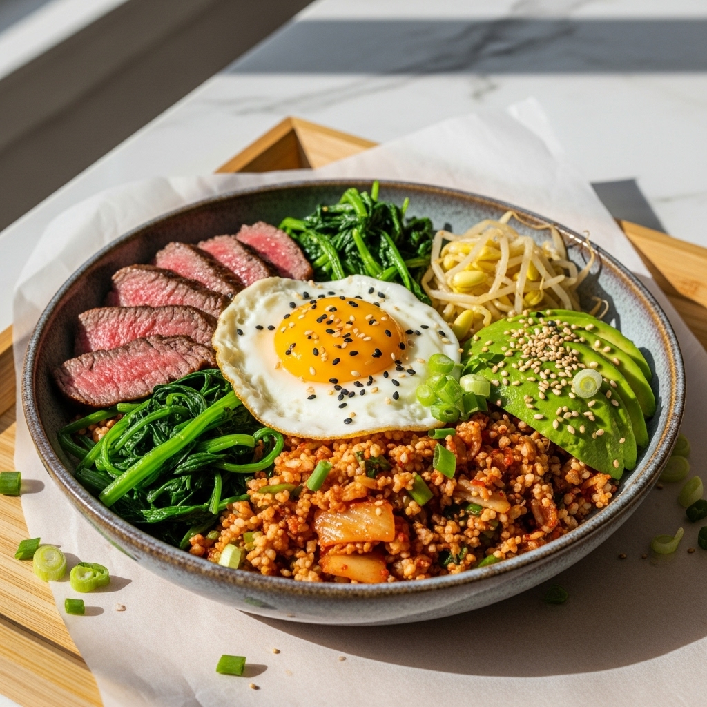 Korean Keto Brunch Bowl – Energize Your Morning