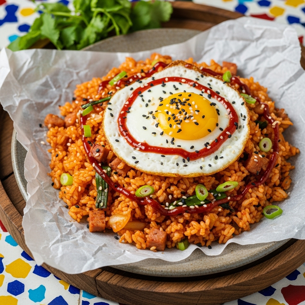 Korean Lunch Recipe: Spicy Kimchi Fried Rice