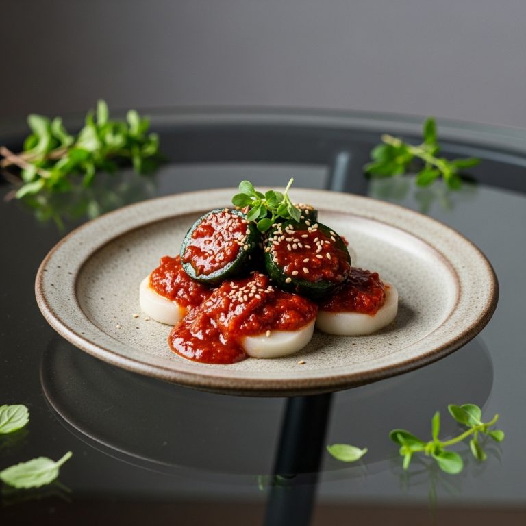 Korean Spicy Mochi Cakes: A Paleo Delight with Gochugaru and Honey – Easy, Elegant Dessert Recipe for Two