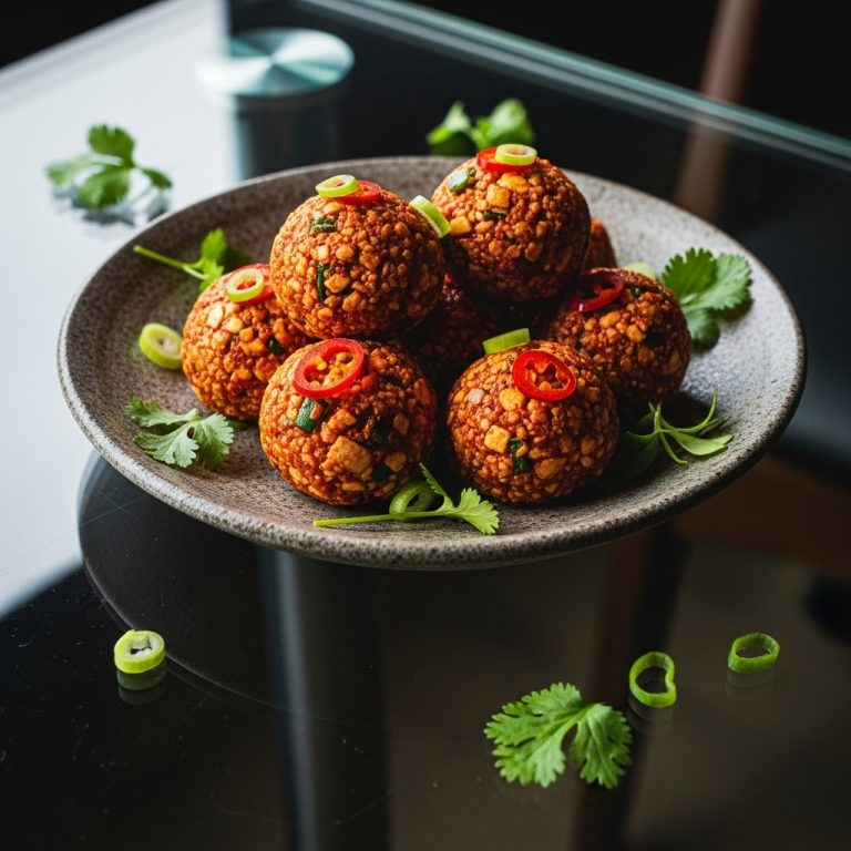 Korean Spicy Tofu Energy Bites