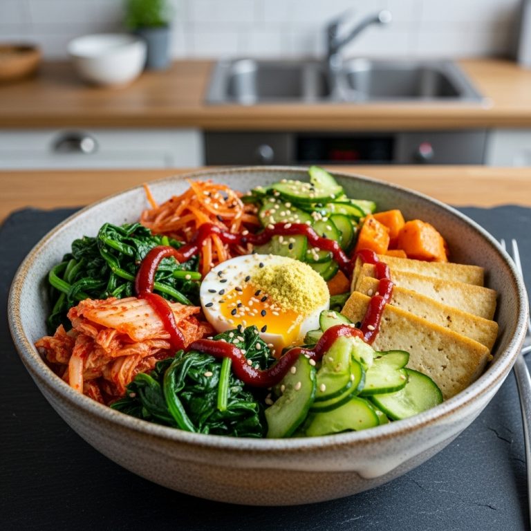 Korean Vegetarian Brunch Bowl: A Delightful Symphony of Textures and Flavors