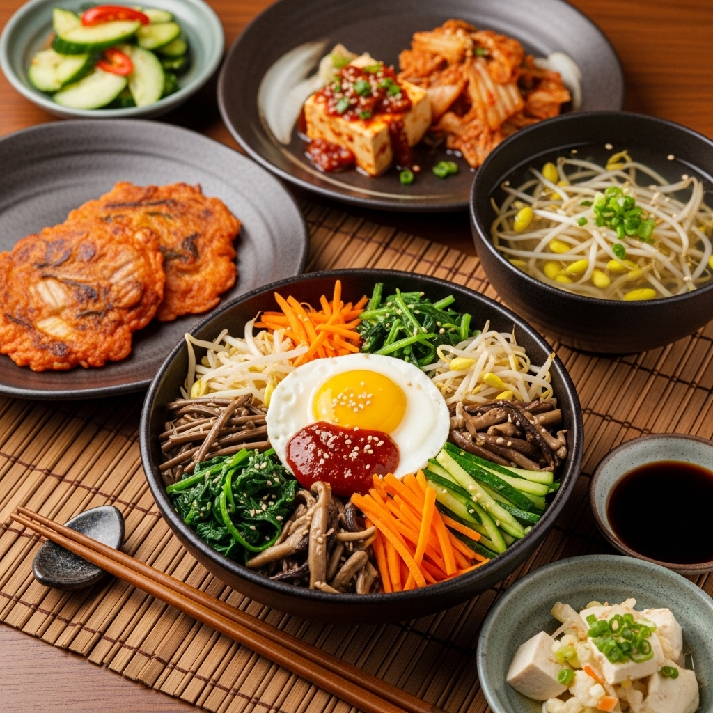 Korean Vegetarian Dinner – A Refreshing Fusion of Flavors