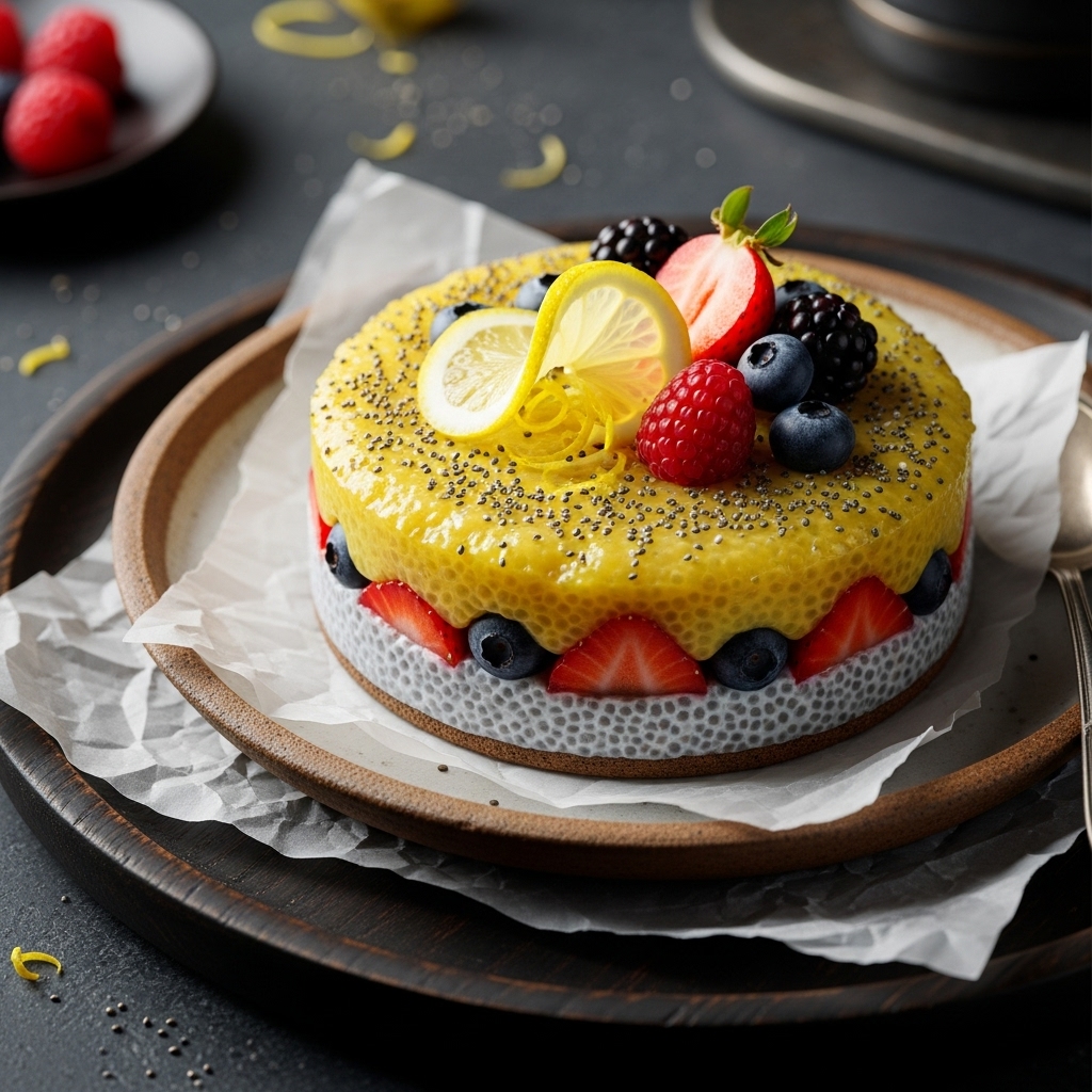 Lemon Berry Chia Pudding