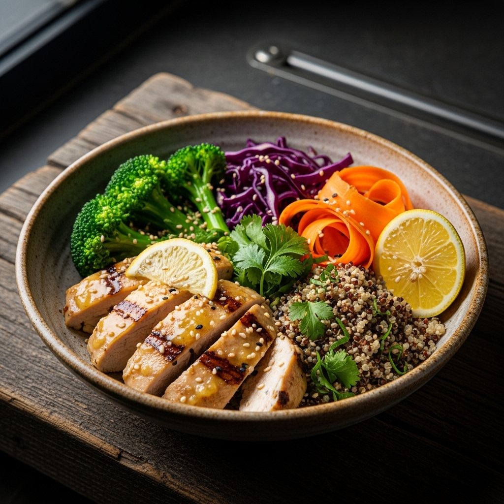 Lemon-Ginger Chicken Power Bowls