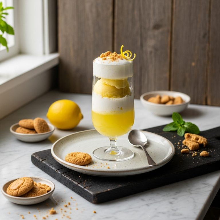Limoncello Amaretti Floats: A Dessert in a Glass