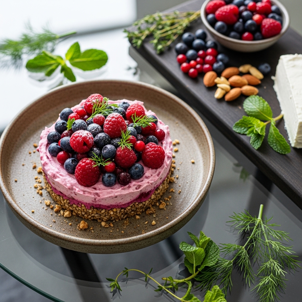 Luminous Berry Delight: A Nordic Keto Dessert