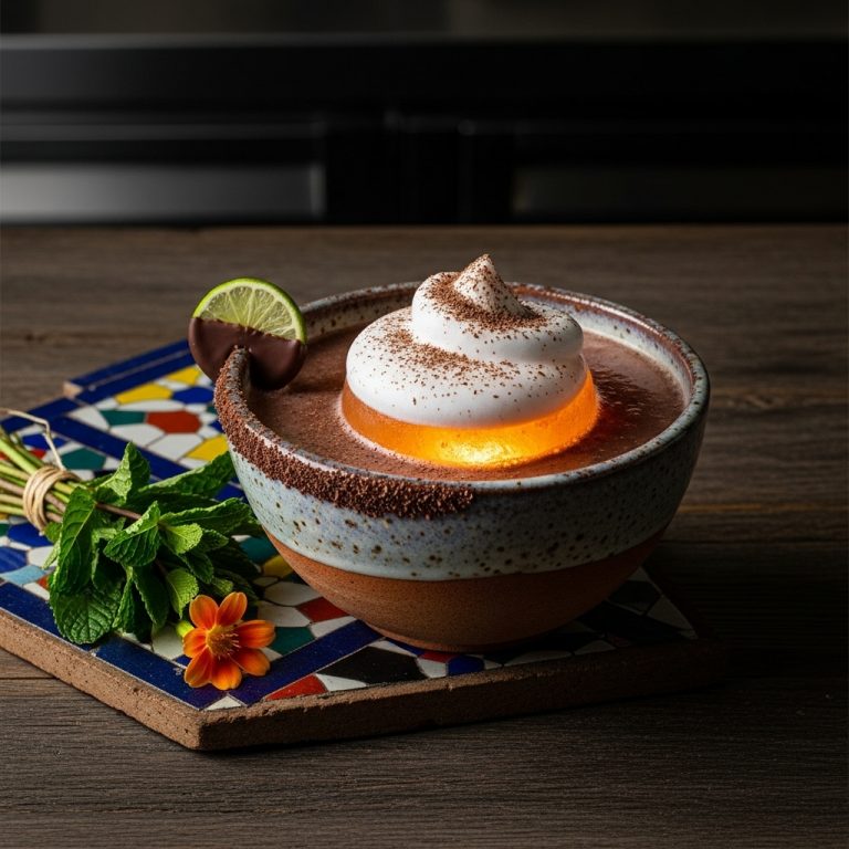 Luminous Chocolate Margarita Float