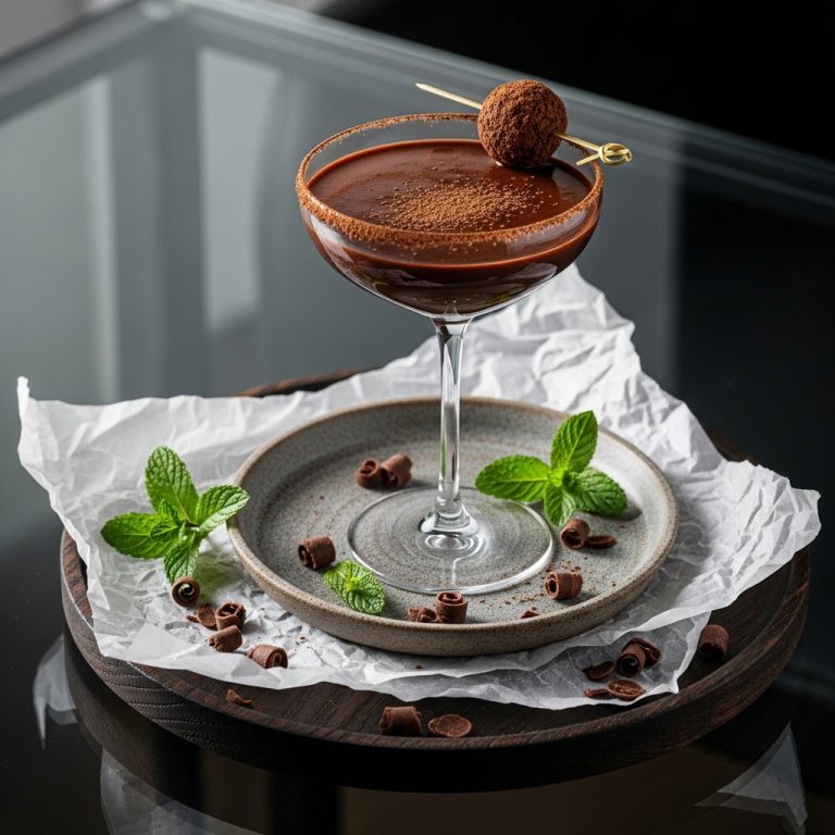 Luscious Low-Carb Chocolate Truffle Mocktail