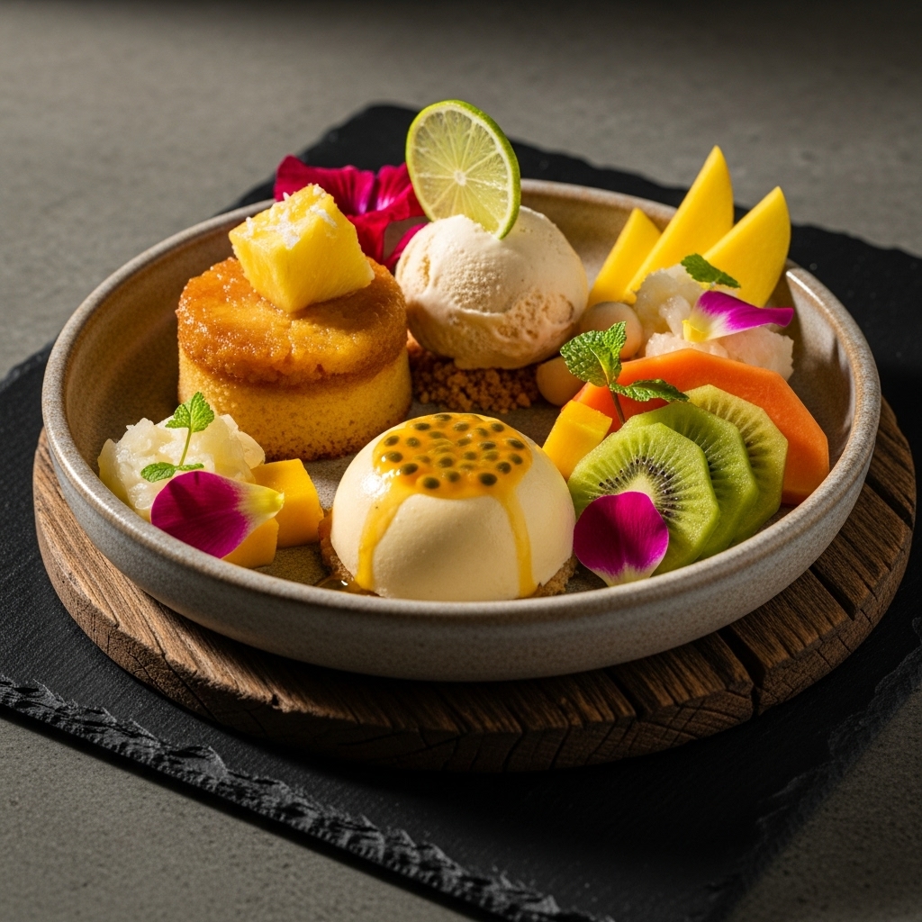 Luscious Luau: A Tropical Hawaiian Dessert for Two