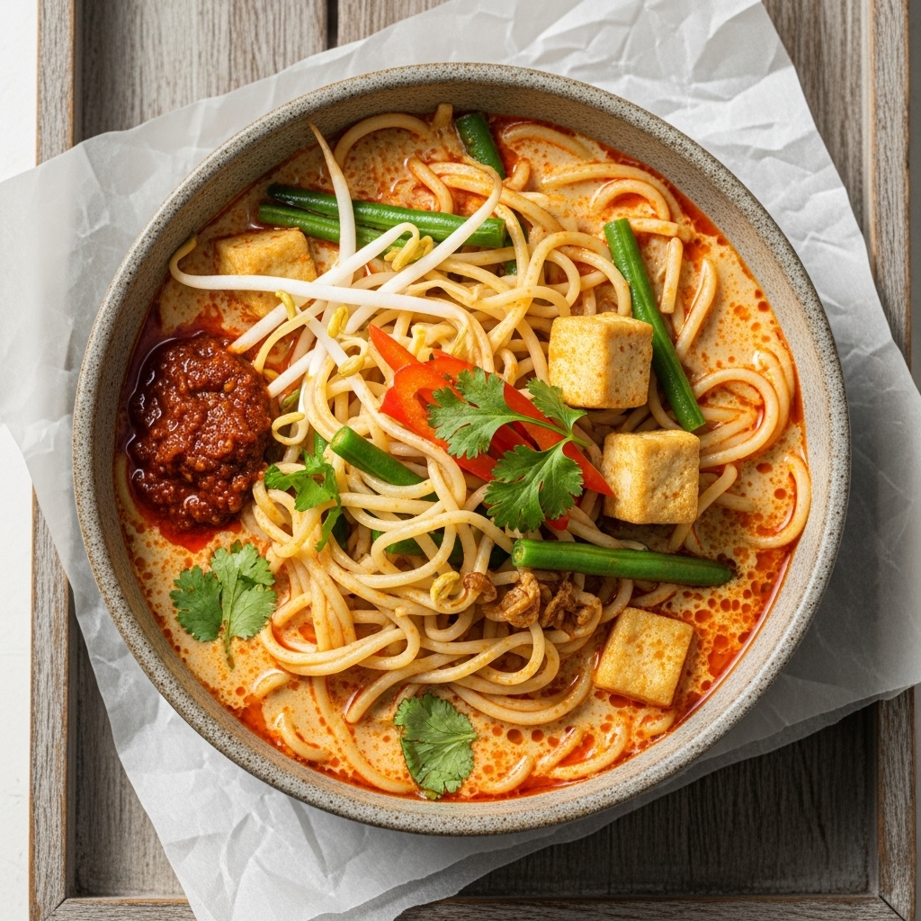 Luxurious Malaysian Vegetarian Laksa – A Culinary Adventure in Every Bite