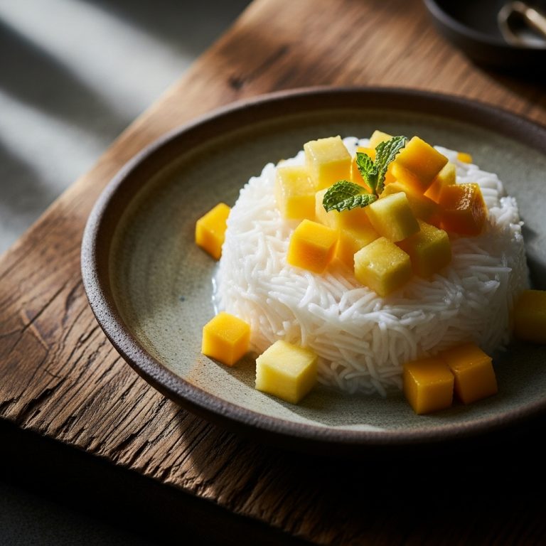 Malaysian Coconut Jelly with Mango and Pineapple – A Tropical Delight