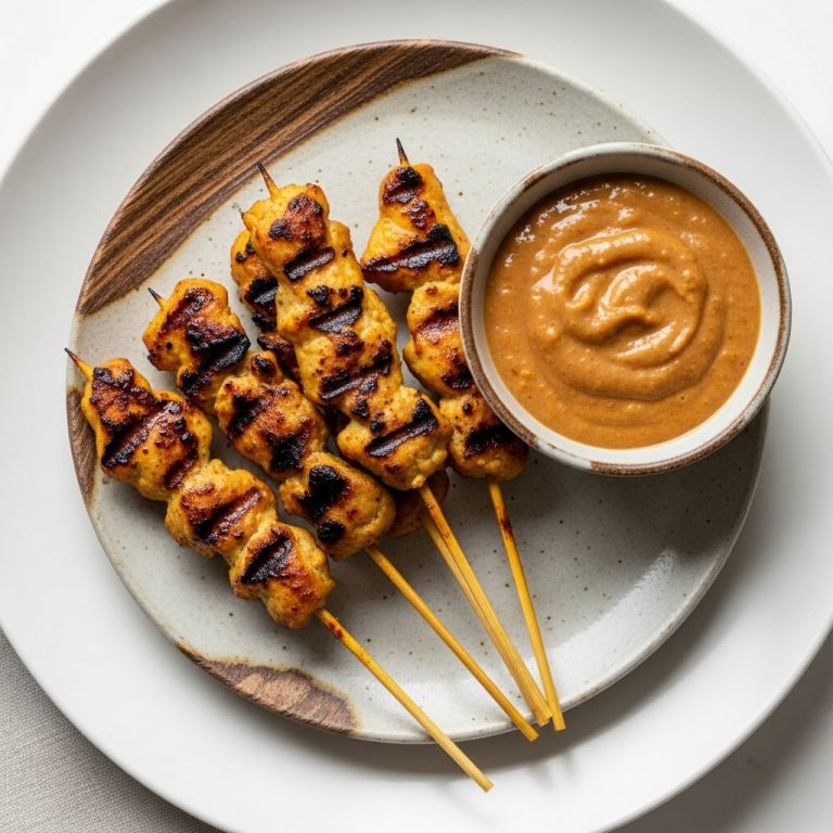 Malaysian Mouthwatering Satay Chicken Skewers with Peanut Sauce