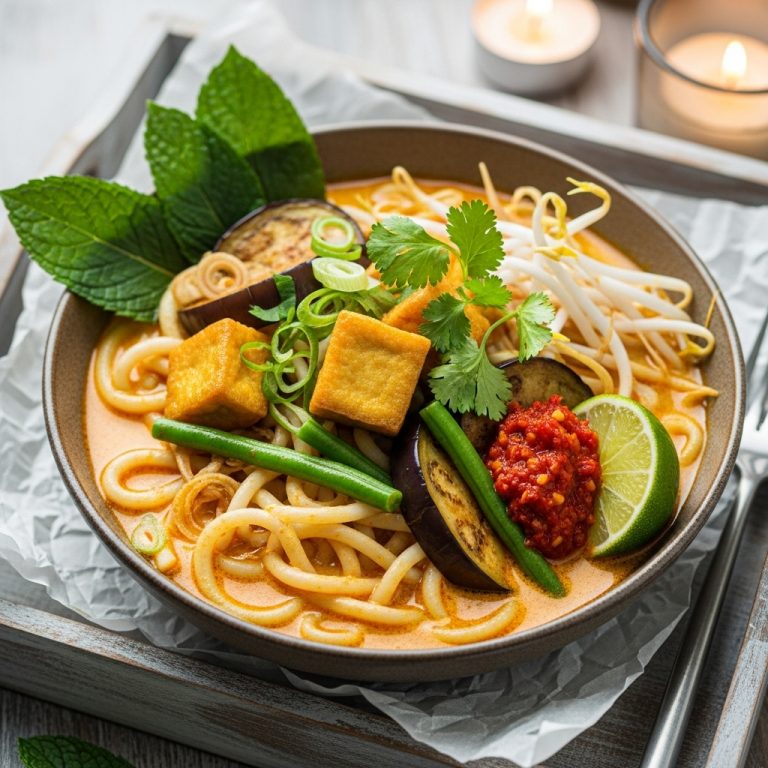 Malaysian Vegetarian Laksa with Tofu & Lemongrass – A Mouthwatering Culinary Delight