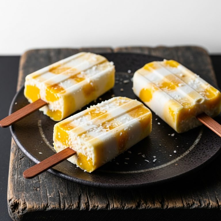 Mango Coconut Ice Pops: A Keto Taste of Paradise