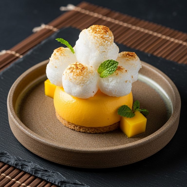 Mango Mousse Coconut Clouds