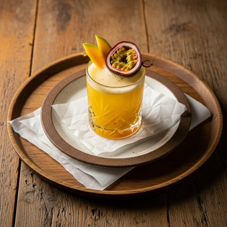 Mango-Passionfruit Keto Fizz Cocktail