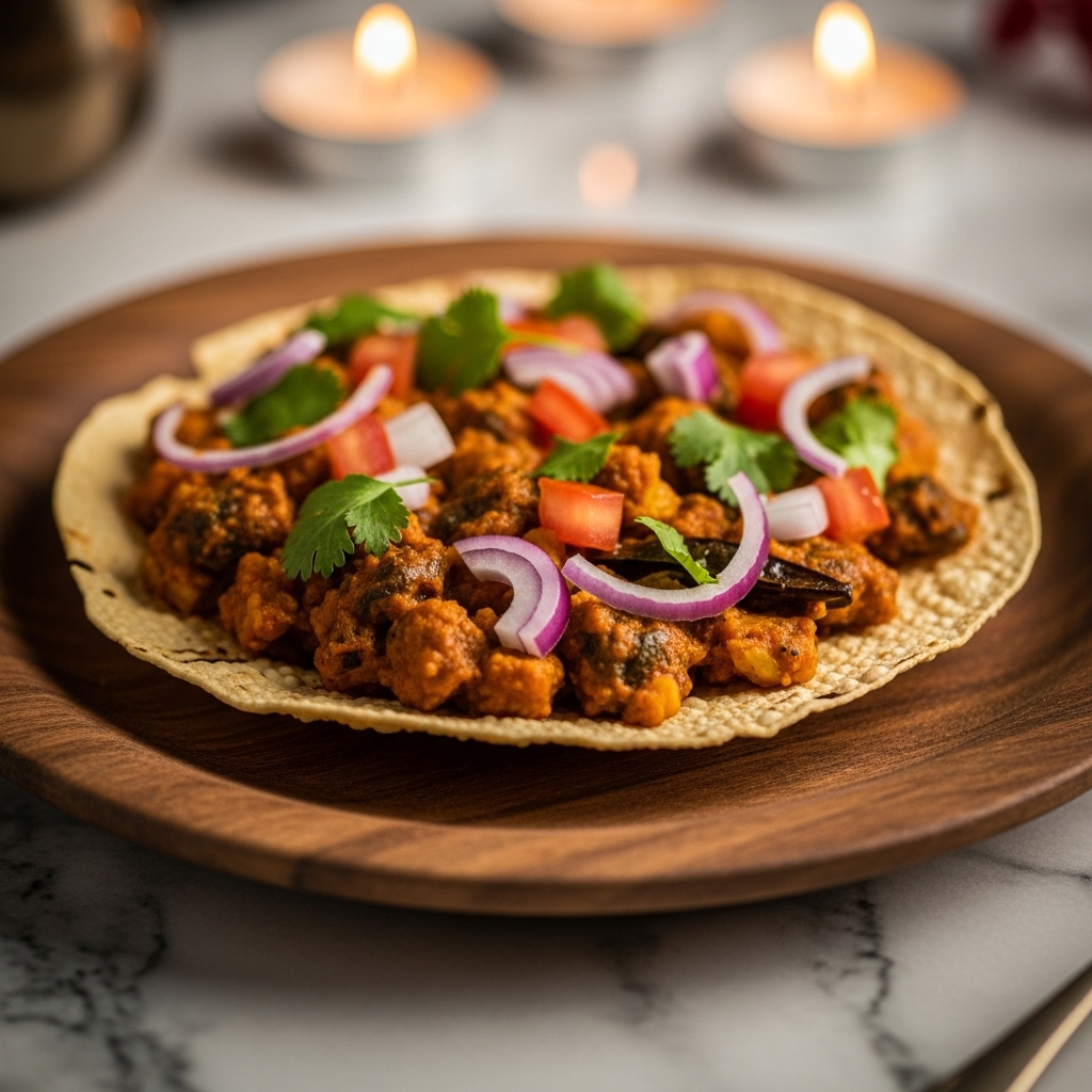 “Masala Papad Pizza – A Delectable Fusion Snack”