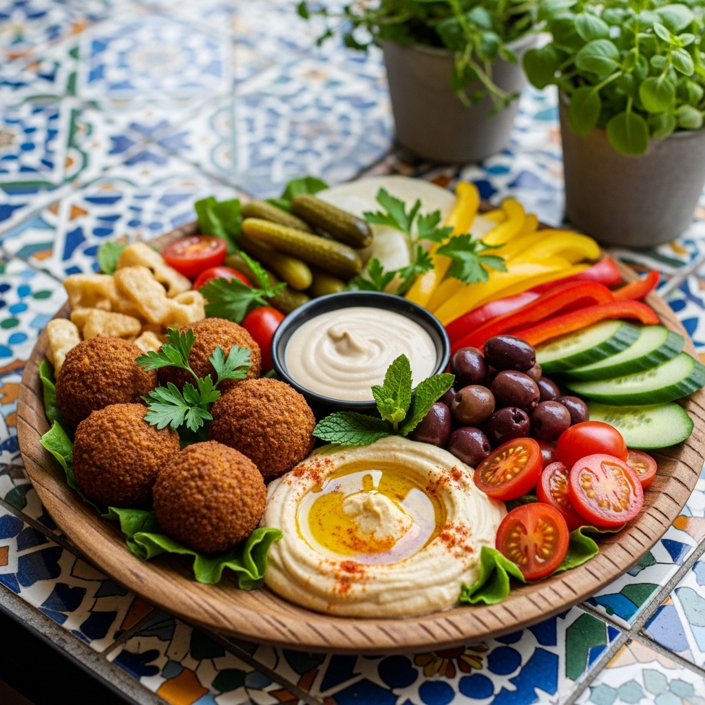 “Mediterranean Delight: Delectable Israeli Snack Platter”