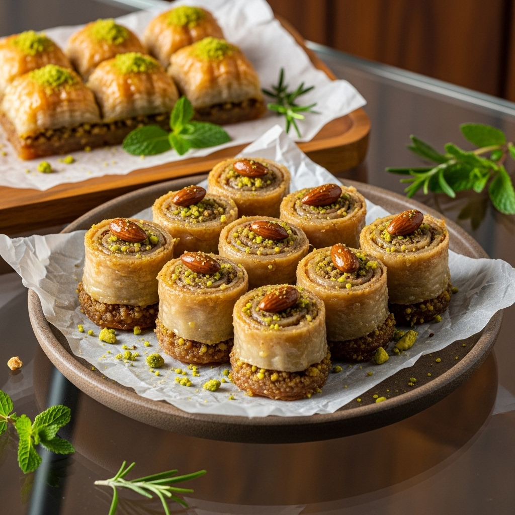 Mediterranean Delight: Delectable Vegan Baklava Rolls