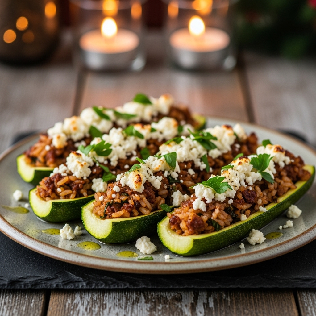 Mediterranean Gluten-Free Stuffed Zucchini Boats: A Delectable Israeli Snack