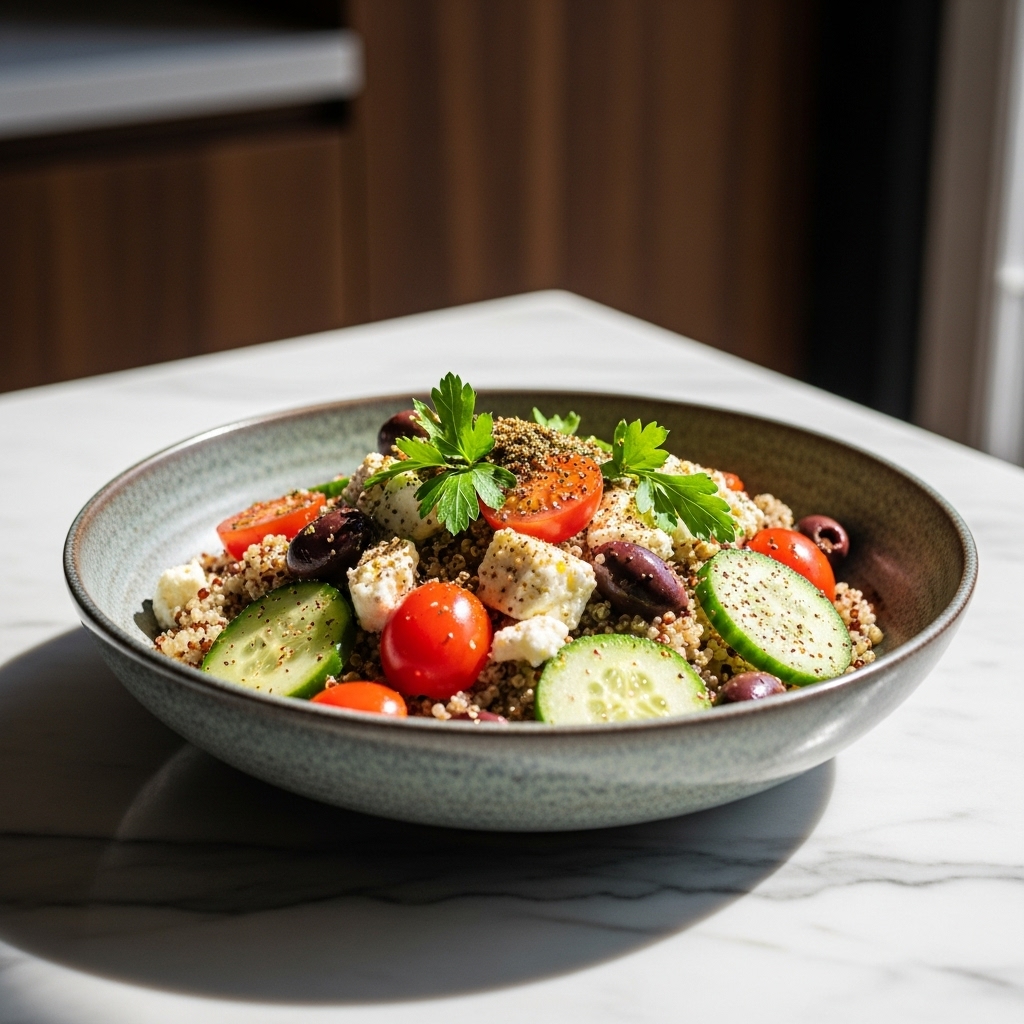 Mediterranean Quinoa Breakfast Bowl