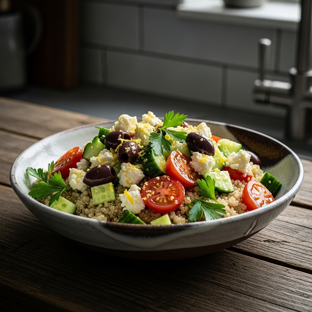 Mediterranean Quinoa Salad Bowl