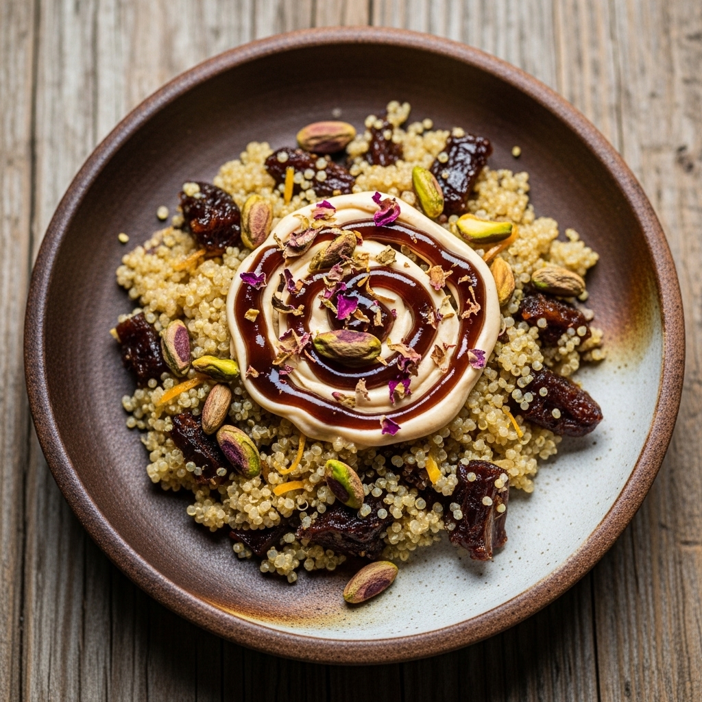 Mediterranean Quinoa and Date Delight – A Vegan Persian Dessert Experience