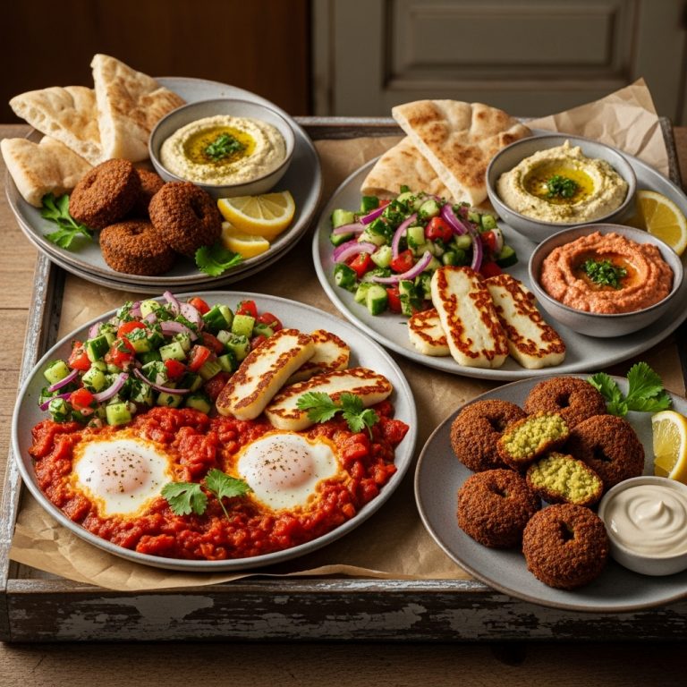 “Mediterranean Sunset: A Delightful Israeli Dinner for Four”