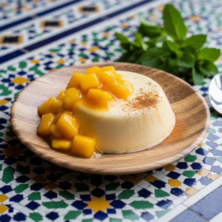 Melktert Panna Cotta – A Gluten-Free South African Classic with Luxurious Mango Compote