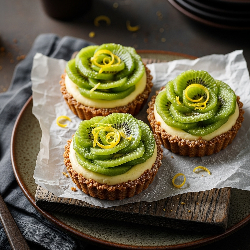 Melt-in-Your-Mouth Gluten-Free Kiwi Lemon Cheesecake Tartlets
