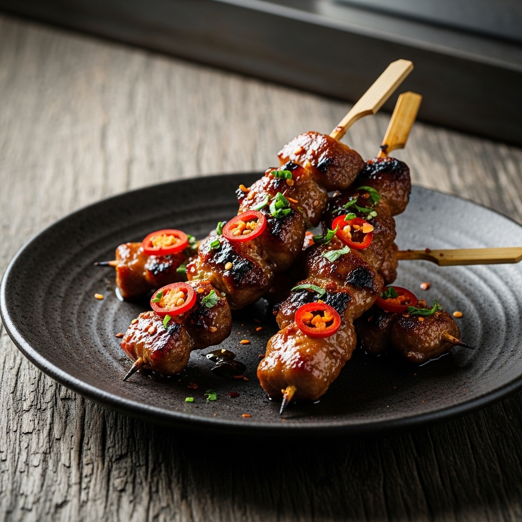 Memphis Smoky Mountain Firecracker Pork Skewers