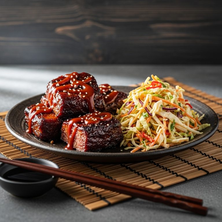 Memphis-Style BBQ Burnt Ends with Spicy Slaw