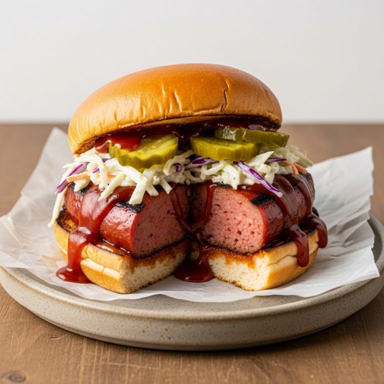 Memphis-Style Grilled BBQ Bologna Sandwich