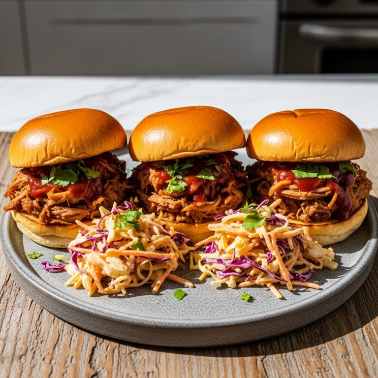 Memphis-Style Pulled Pork Sliders with Smoky Slaw