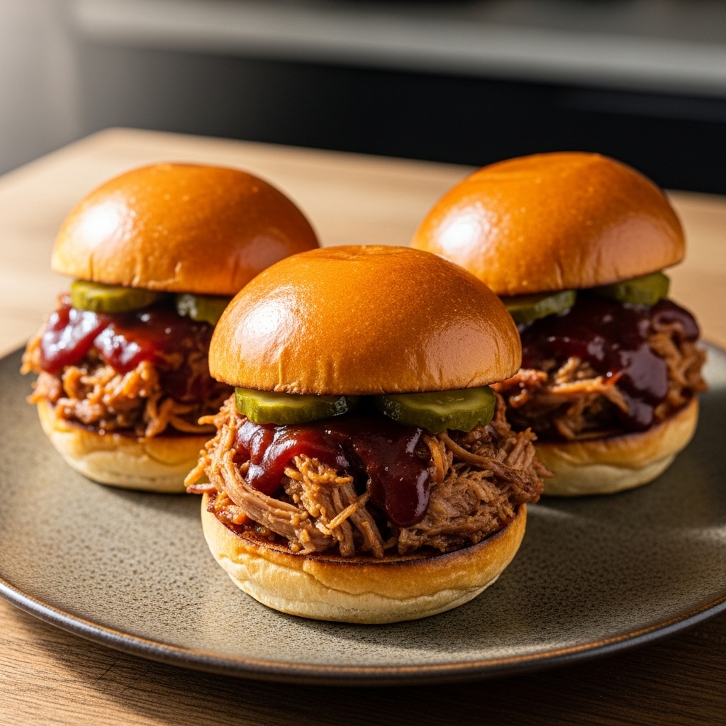 Memphis-Style Pulled Pork Sliders with Tennessee Whiskey Barbecue Sauce